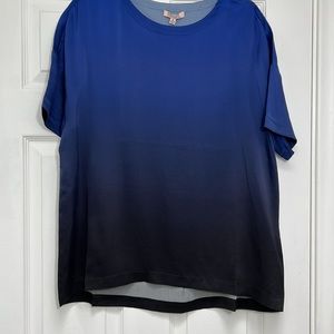 Badgley Mischka Silk Lounge Top-Size M